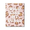 thumbnail image 1 of Stupell Industries Wild Like My Curls Phrase Leopard Print Animal, 36 x 48, Design by Daphne Polselli, 1 of 6