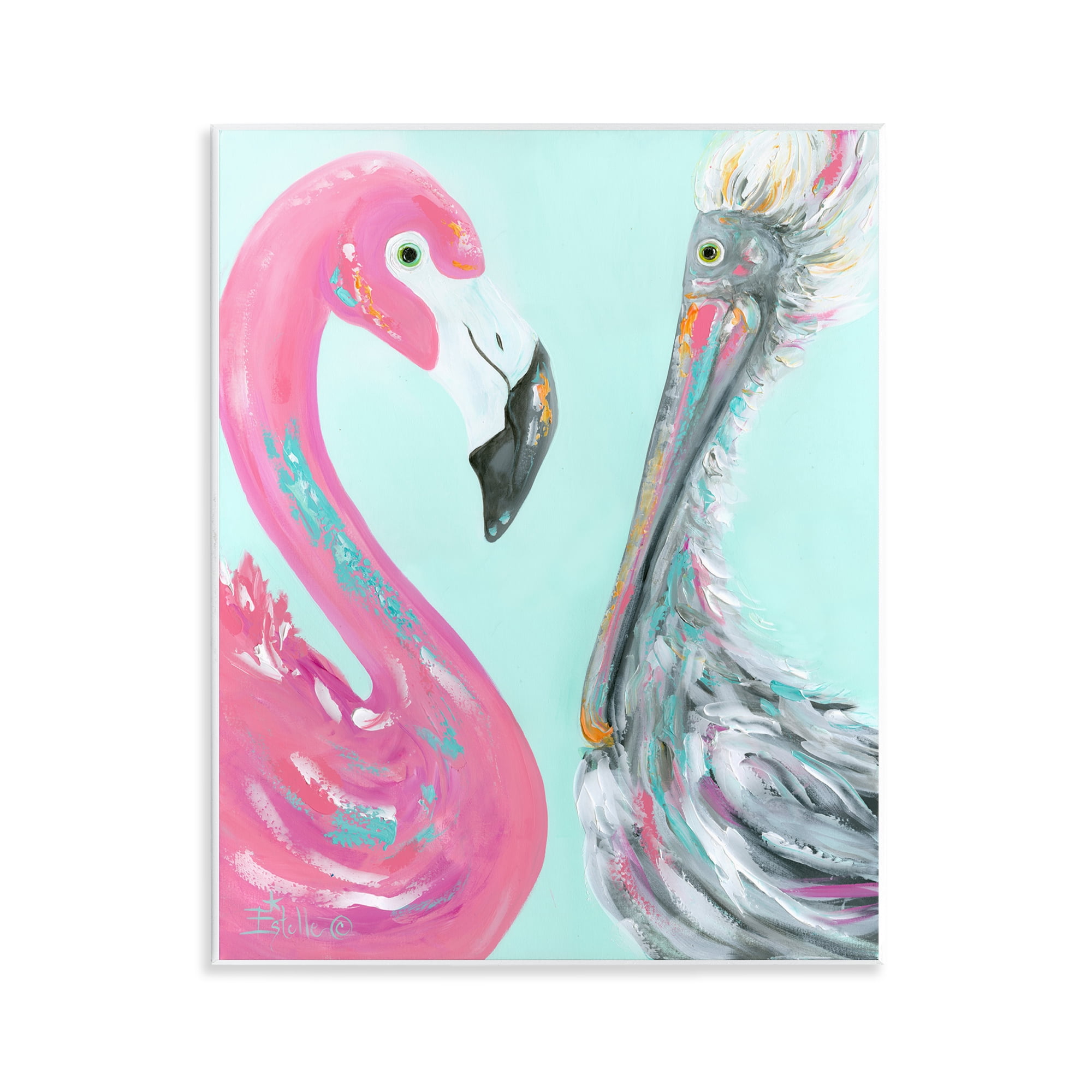 Stupell Industries Wild Nautical Birds Animals & Insects Painting Unframed Art Print Wall Art, 11 x 14