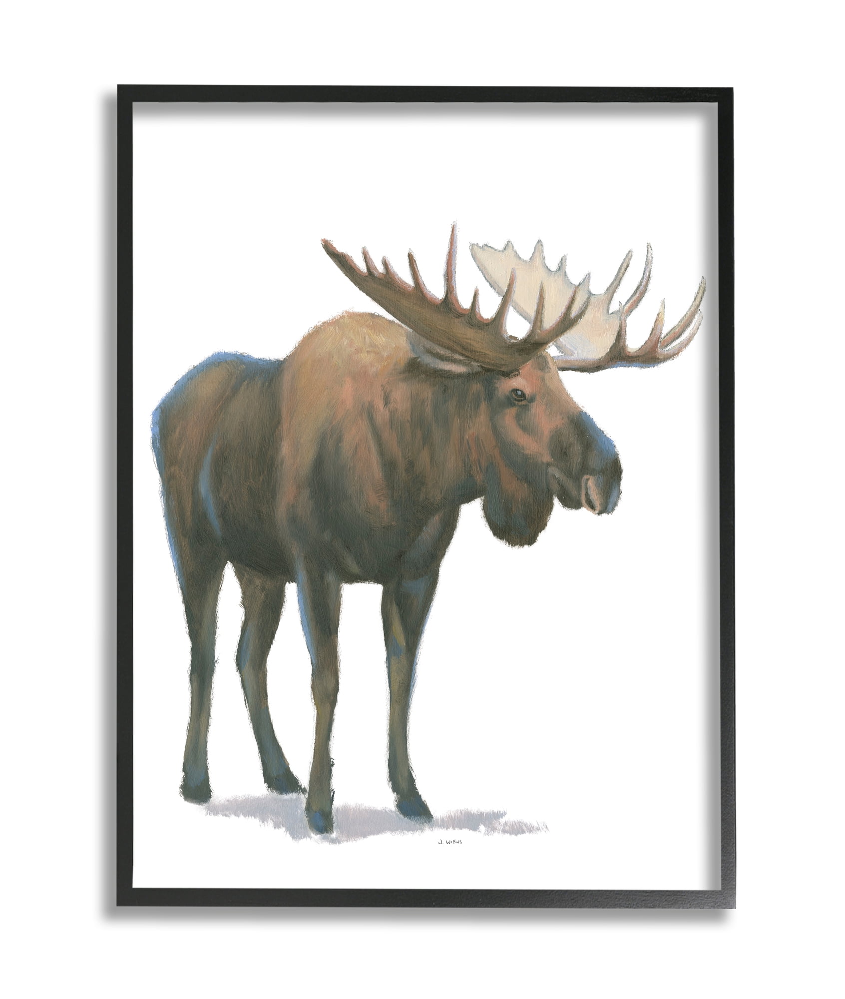 Stupell Industries Wild Northern Bear Minimal Forest Animal Canvas Wall Art, 36 x 48, Design by James Wiens