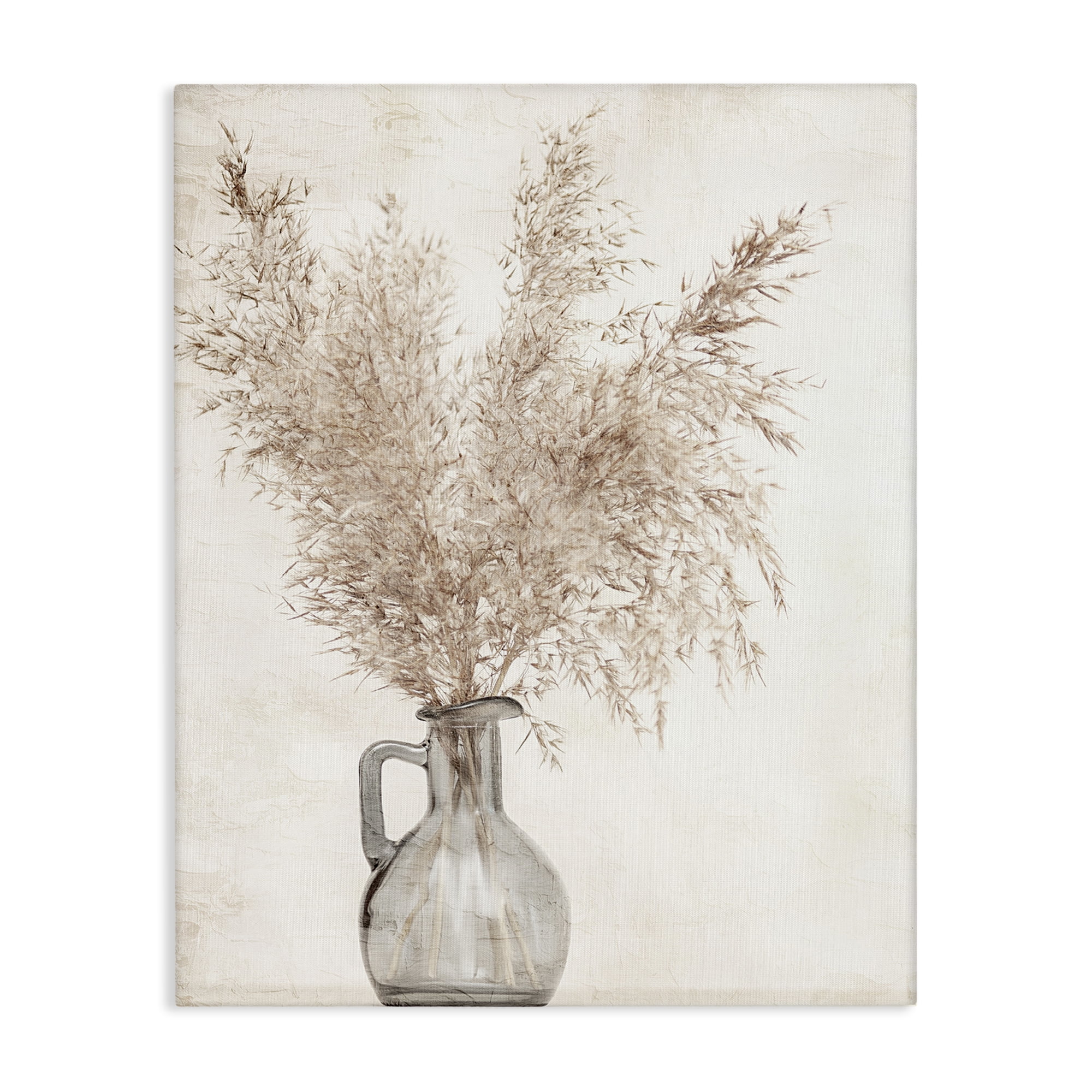 Stupell Industries Wild Pampas Vase Botanical & Floral Painting Gallery Wrapped Canvas Art Print Wall Art, 36 x 48