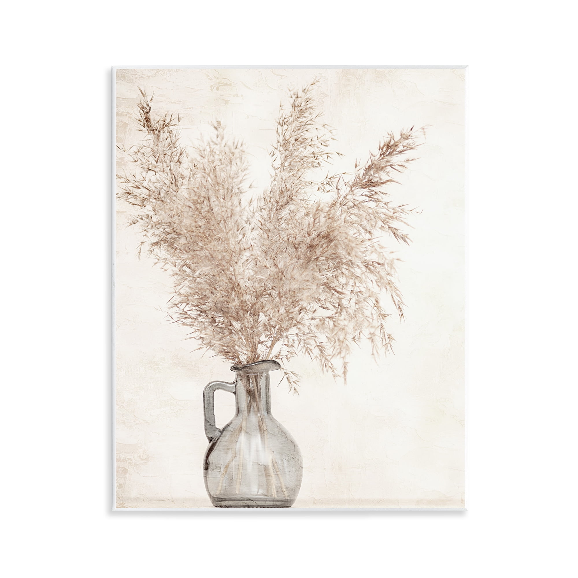Stupell Industries Wild Pampas Vase Botanical & Floral Painting Unframed Art Print Wall Art, 11 x 14