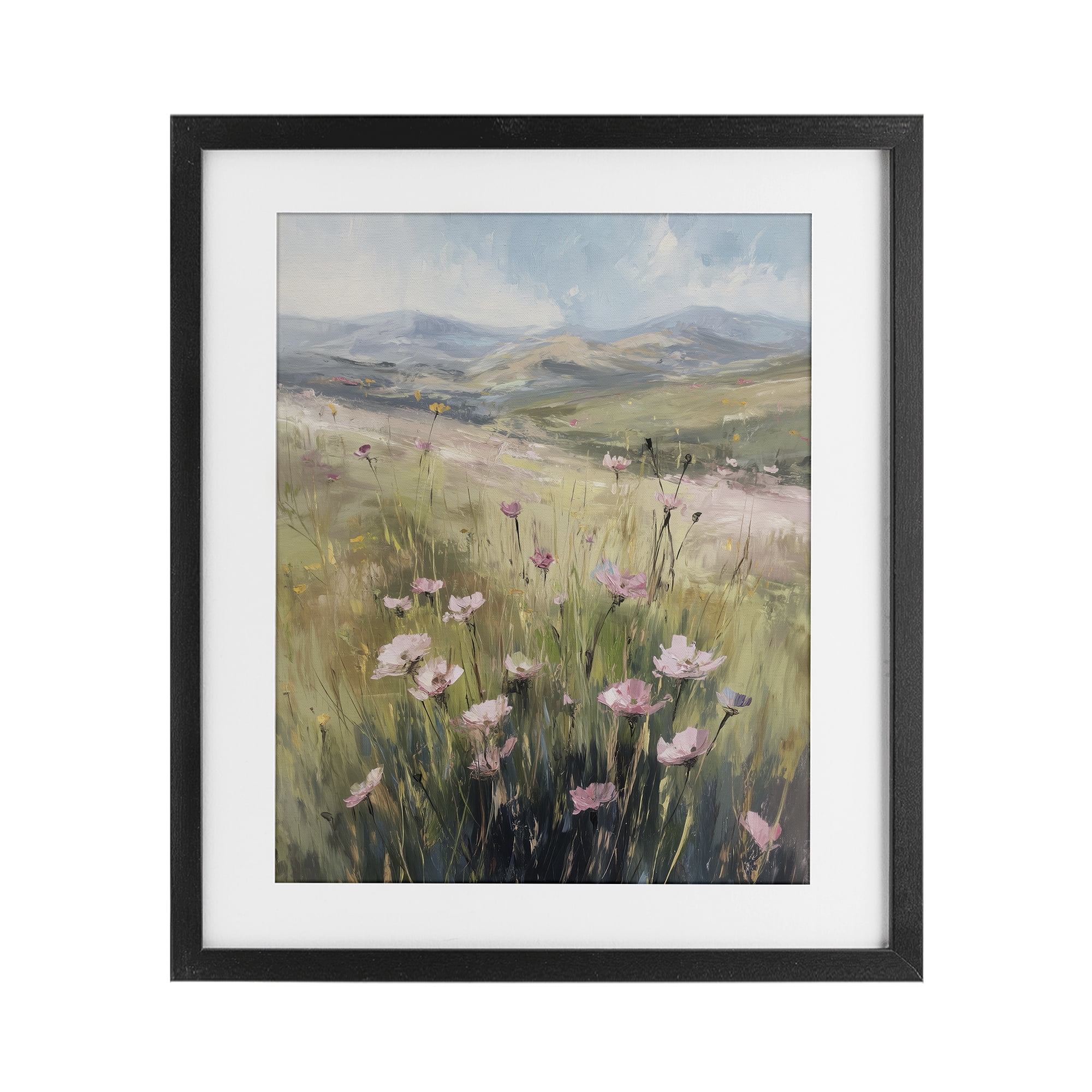 Stupell Industries Wild Shrubs in Pasture Black Framed Print Under Glass, design by Svetlana Aleynikova