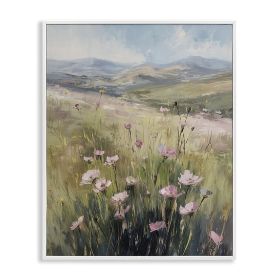 Stupell Industries Traditional Wild Shrubs in Pasture White Framed Giclee Art, 16 x 20, by Svetlana Aleynikova