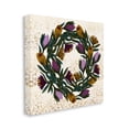 thumbnail image 1 of Stupell Industries Wild Thistle Floral Wreath on Regal Gold Pattern, 24 x 24, Designed by Daphne Polselli, 1 of 6