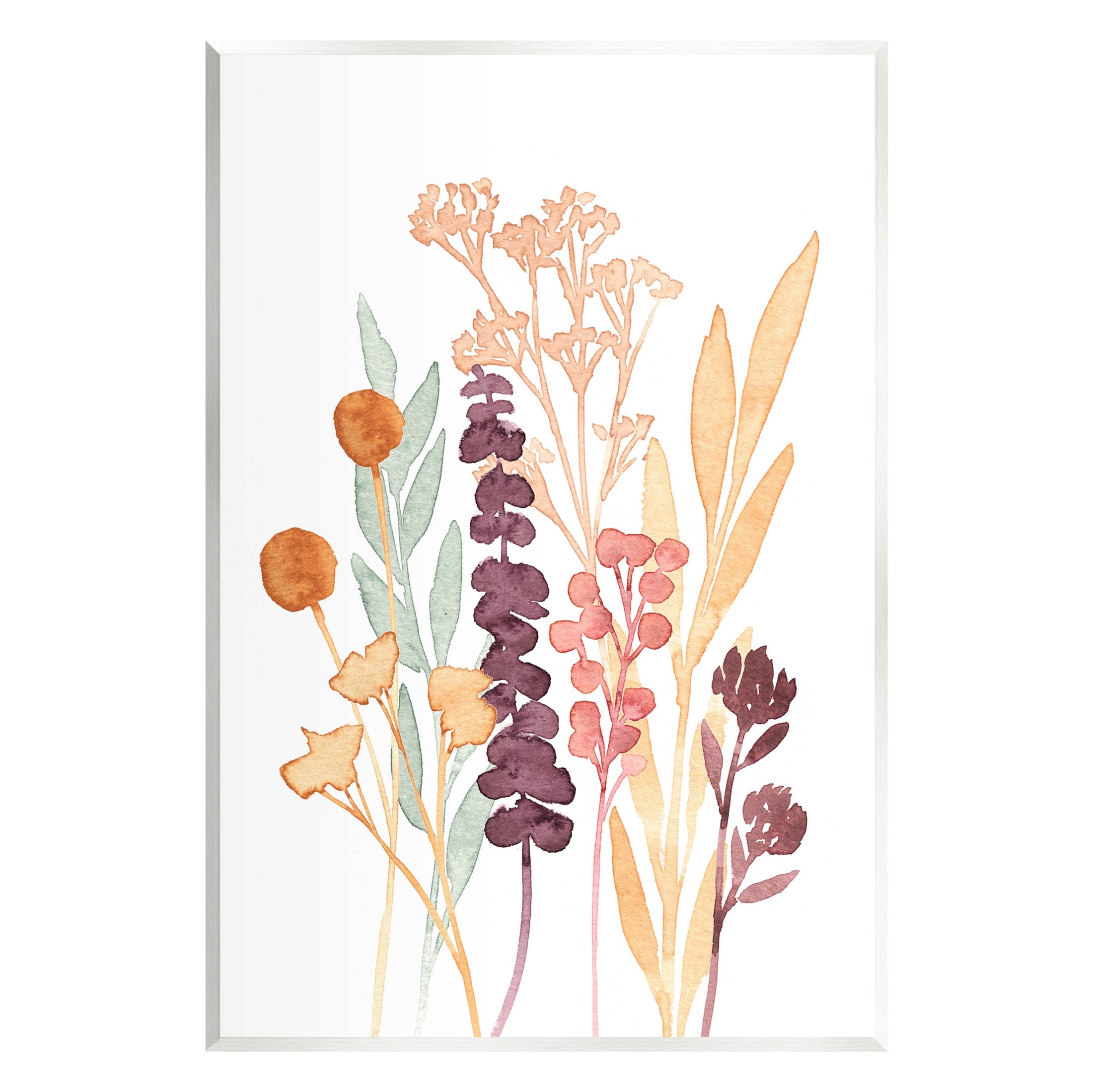 Stupell Industries Wildflower Botanicals Layered Herbs Graphic Art Unframed Art Print Wall Art, Design by Annie Warren