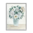 thumbnail image 1 of Stupell Industries Wildflower Daisies Floral Bouquet Arrangement Glass Vase Painting Gray Framed Art Print Wall Art, Design by Cindy Jacobs, 1 of 5