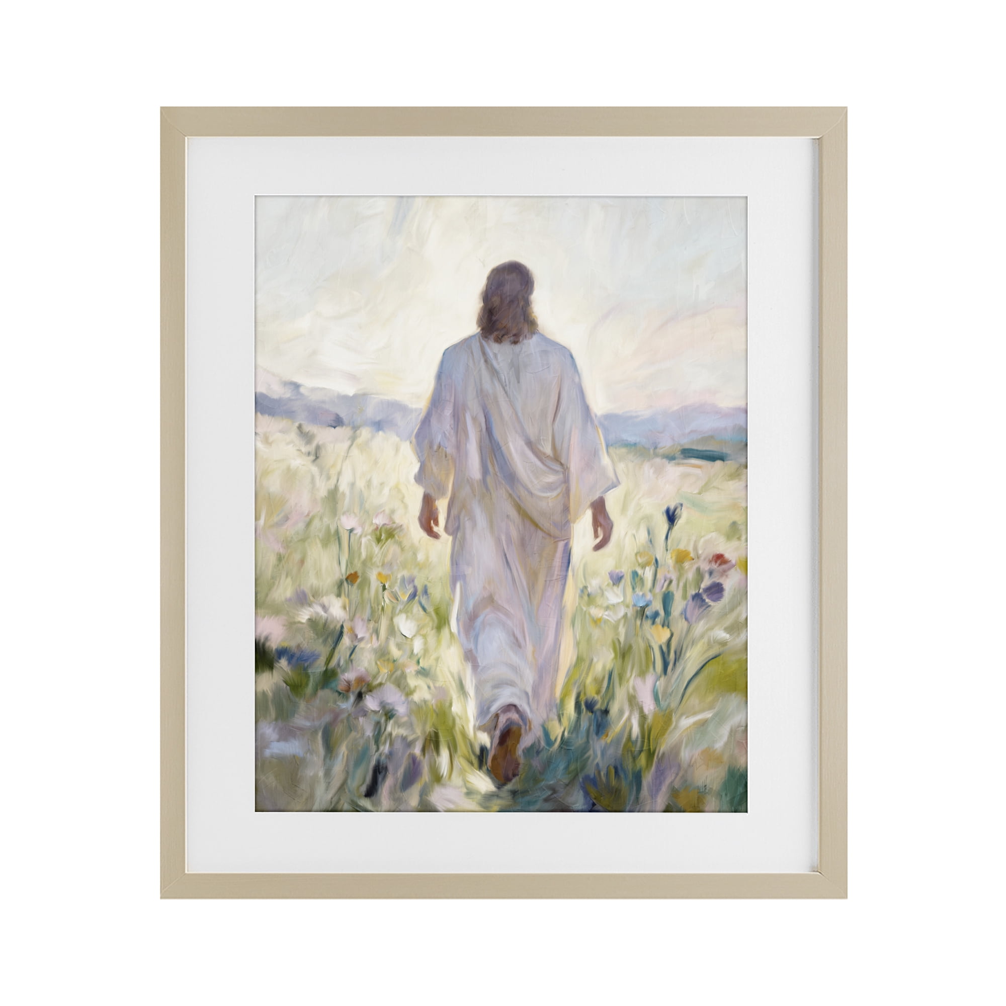 Stupell Industries Wildflower Faithful Follower Birch Framed Print Under Glass, design by Kim Allen