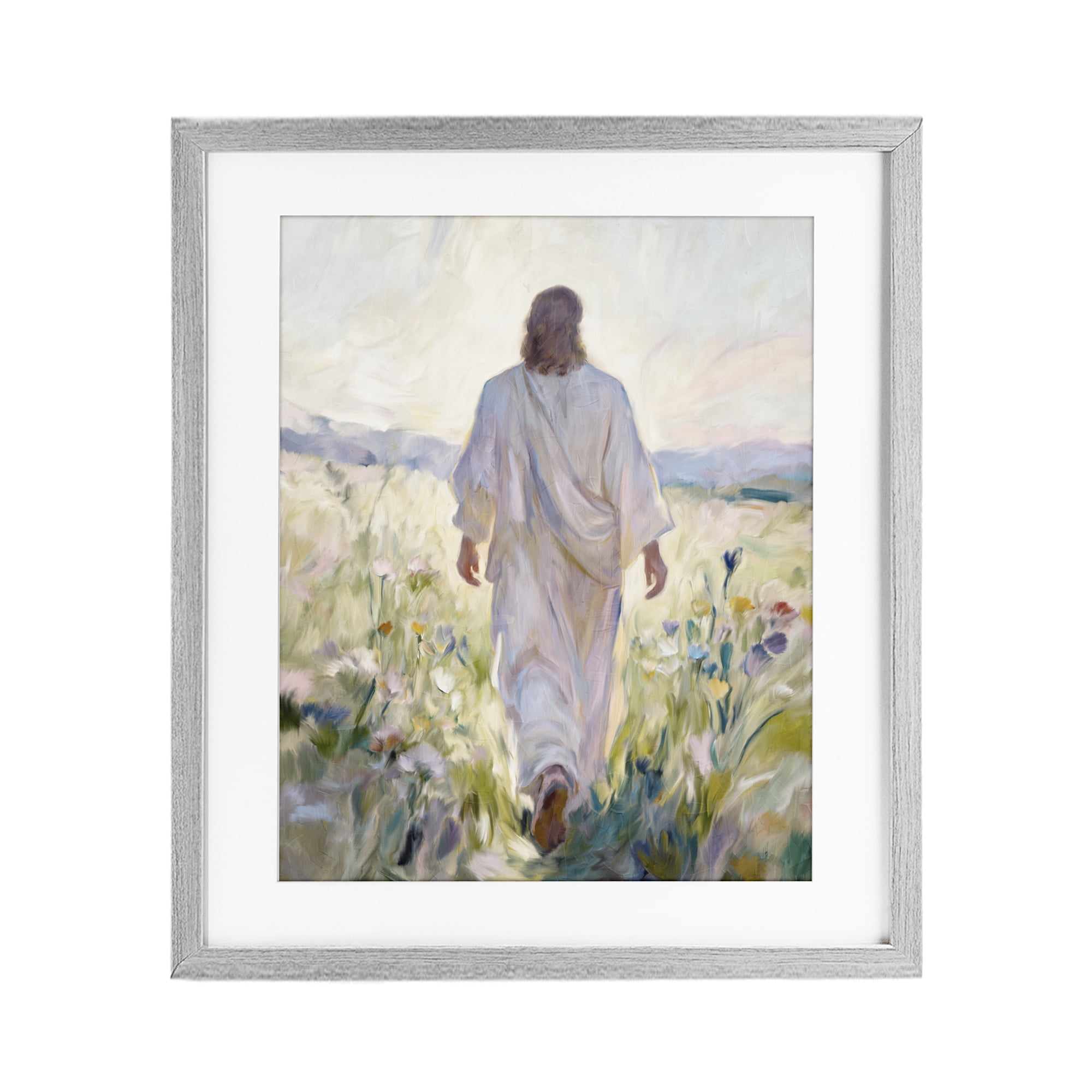 Stupell Industries Wildflower Faithful Follower Gray Framed Print Under Glass, design by Kim Allen