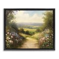 thumbnail image 1 of Stupell Industries Wildflower Lane Landscape Black Framed Floater Canvas Wall Art design by Petal Prints Design, 17 x 21, 1 of 9