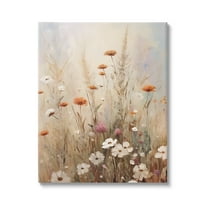 Stupell Industries Wildflower Meadow Painting Botanical & Floral Painting Gallery Wrapped Canvas Art Print Wall Art, 16 x 20