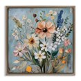 thumbnail image 1 of Stupell Industries French Country Wildflower Mix Spring Bouquet Brown Floating Frame Canvas Art, 18 x 18, by Creative Studio, 1 of 8