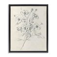 thumbnail image 1 of Stupell Industries Farmhouse Wildflower Outline Study Black Floating Frame Canvas Art, 17 x 21, by Creative Studio, 1 of 8