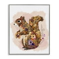 thumbnail image 1 of Stupell Industries Wildflower Patterned Squirrel Animals & Insects Painting Gray Framed Art Print Wall Art, 11 x 14, 1 of 10