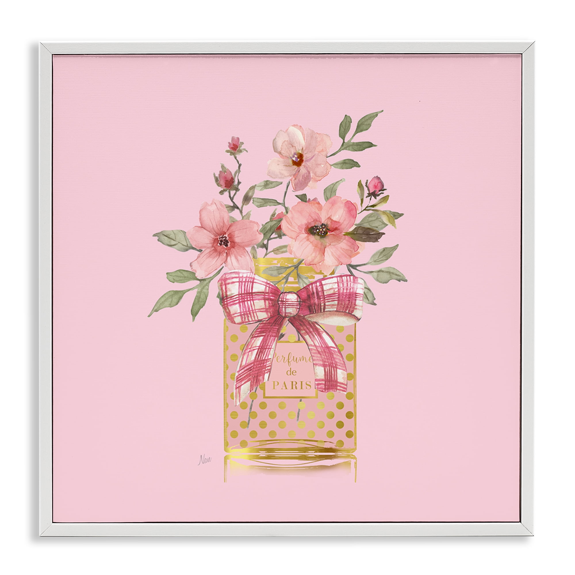 Stupell Industries Wildflower Perfume Bouquet Plants & Flowers Painting White Framed Art Print Wall Art, 12 x 12