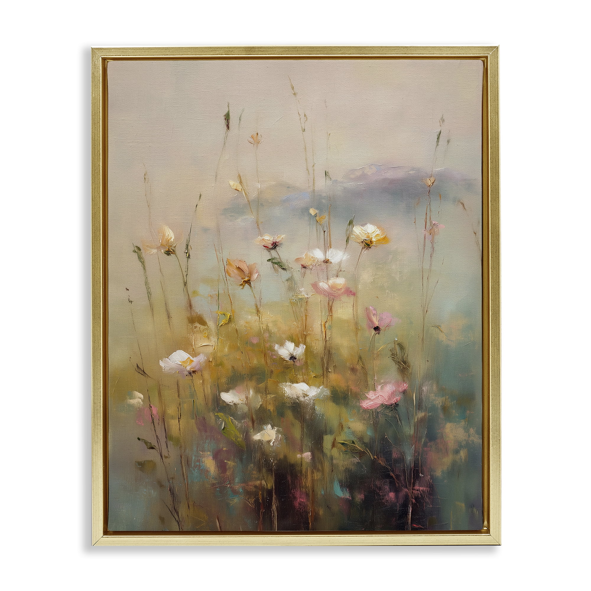 Stupell Industries Wildflower Valley Impression Gold Framed Floater Canvas Wall Art, design by Svetlana Aleynikova