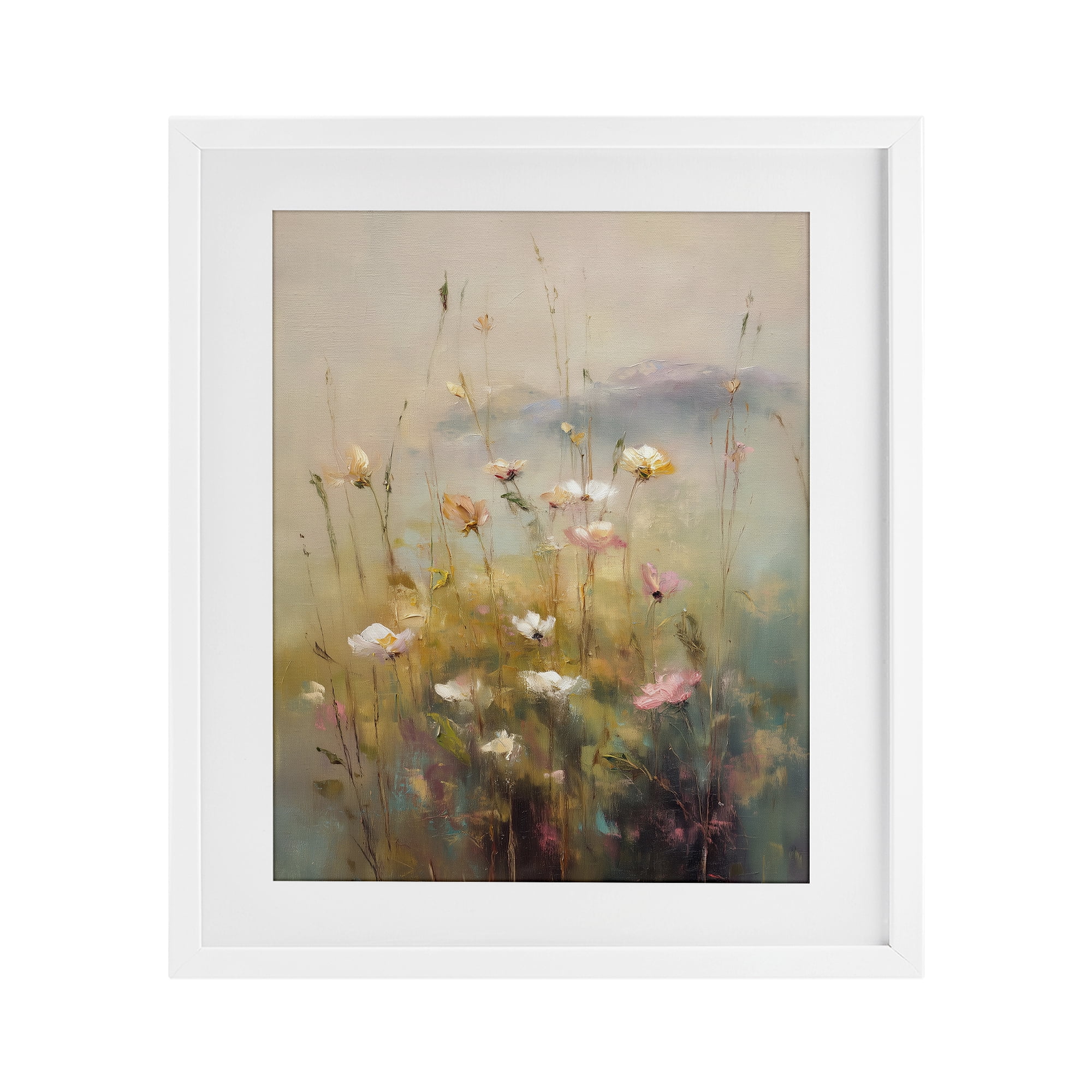 Stupell Industries Wildflower Valley Impression White Framed Print Under Glass, design by Svetlana Aleynikova