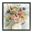 thumbnail image 1 of Stupell Industries Wildflower Watercolor Bouquet Botanical & Floral Painting Black Floater Framed Canvas Art Print Wall Art, 18 x 18, 1 of 9
