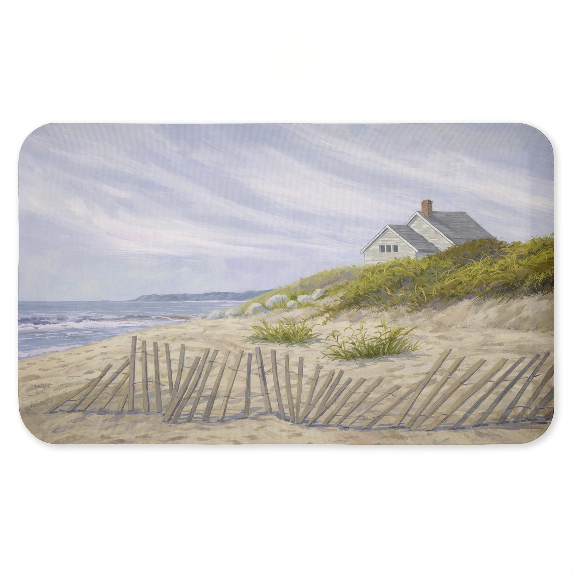 Stupell Industries Windblown Fence By Beach Printed Anti-Fatigue Floor Mat, design by Ziwei Li