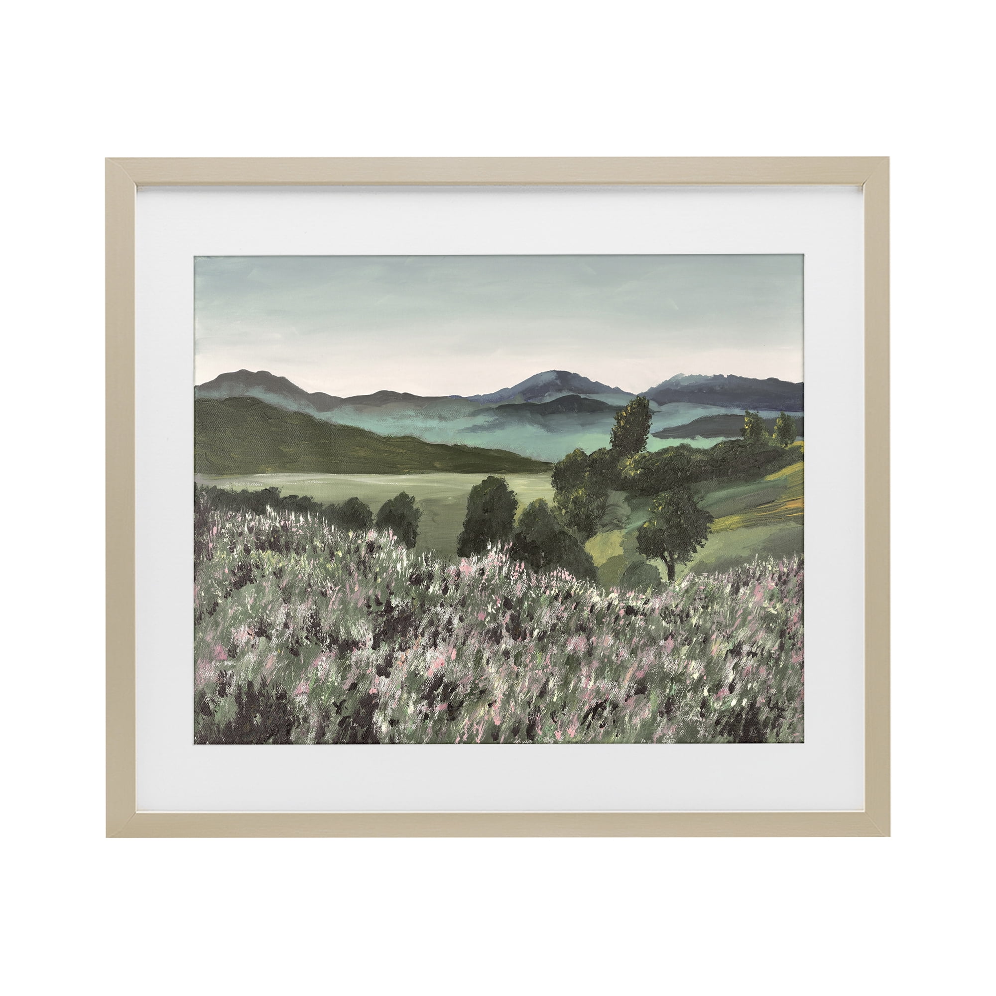 Stupell Industries Windblown Meadow Blooms Birch Framed Print Under Glass, design by Lee Ann Zirbes