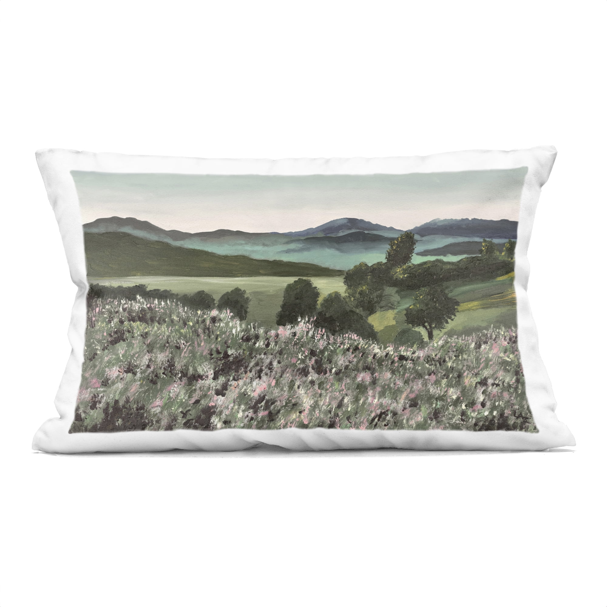 Stupell Industries Windblown Meadow Blooms Decorative Printed Throw Pillow, design by Lee Ann Zirbes, 14 x 7 x 20