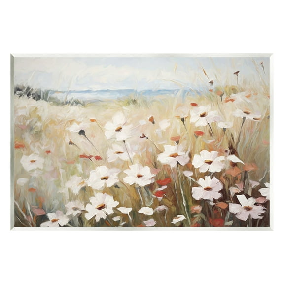 Stupell Industries Windblown Meadow Flowers Botanical & Floral Painting Unframed Art Print Wall Art, 15 x 10