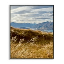 Stupell Industries Windblown Mountain Region Landscape Photography Black Framed Art Print Wall Art, 11 x 14