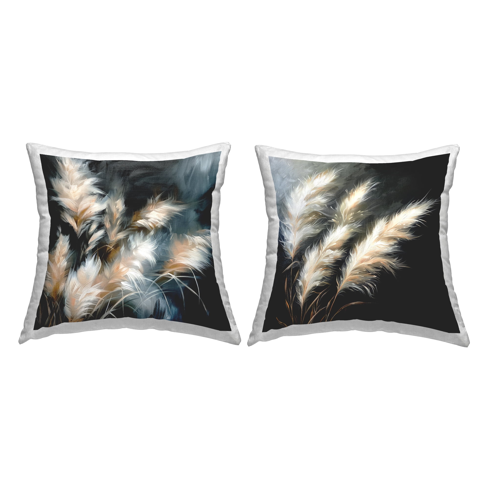 Stupell Industries Windblown Wheat Bunches Decorative Printed Throw Pillow Design by Raymond Powers.