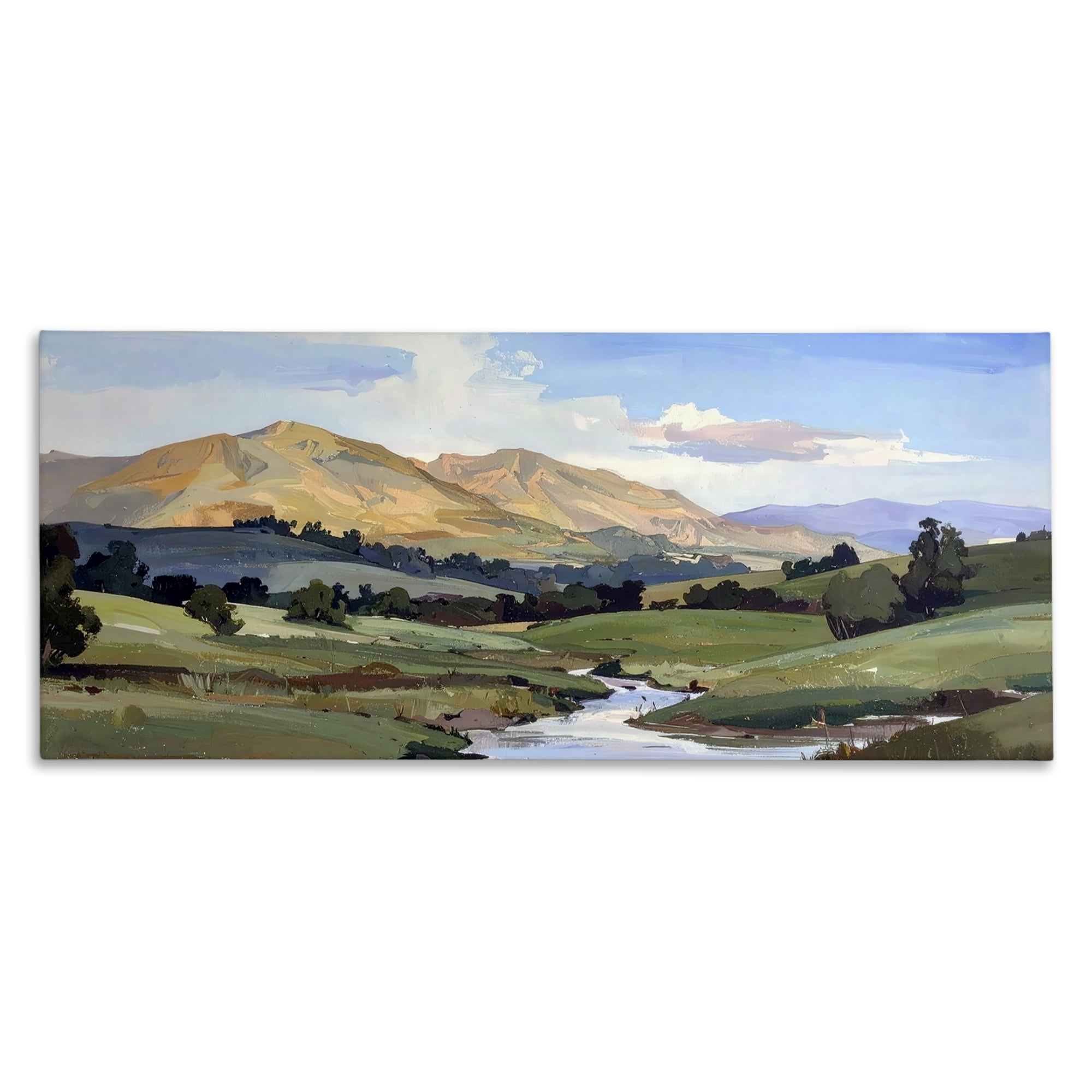 Stupell Industries Winding River Across Valley Canvas Wall Art, design by Alonza Saunders