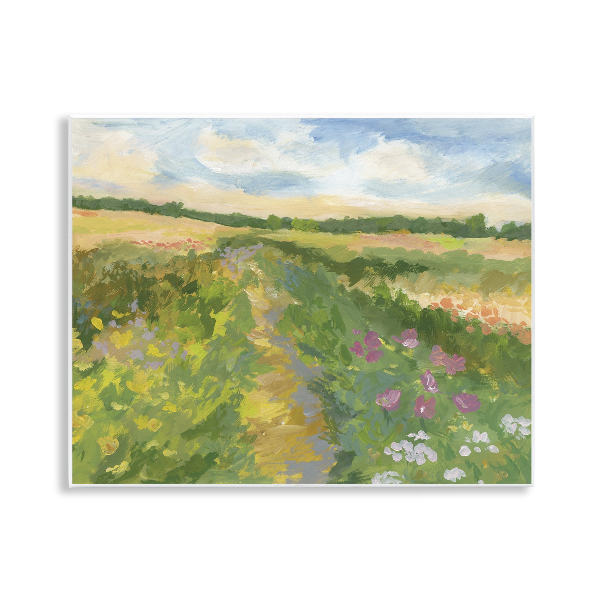 Stupell Industries Windswept Flower Field Wall Plaque Art, design by Victoria Barnes