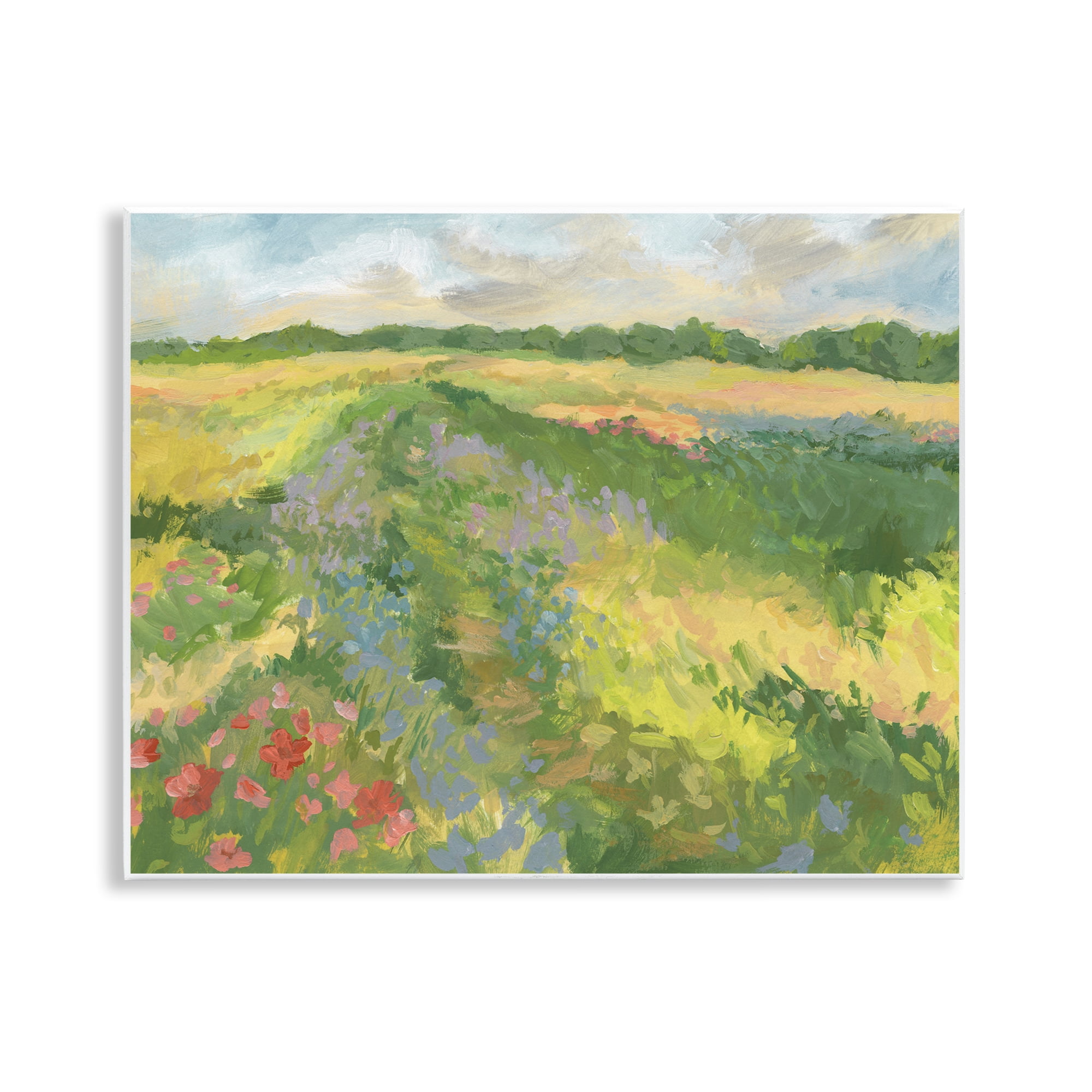 Stupell Industries Windswept Flower Meadow Wall Plaque Art, design by Victoria Barnes