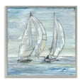 thumbnail image 1 of Stupell Industries Windswept Sailboat Duo Nautical & Beach Painting Gray Framed Art Print Wall Art, 24 x 24, 1 of 2