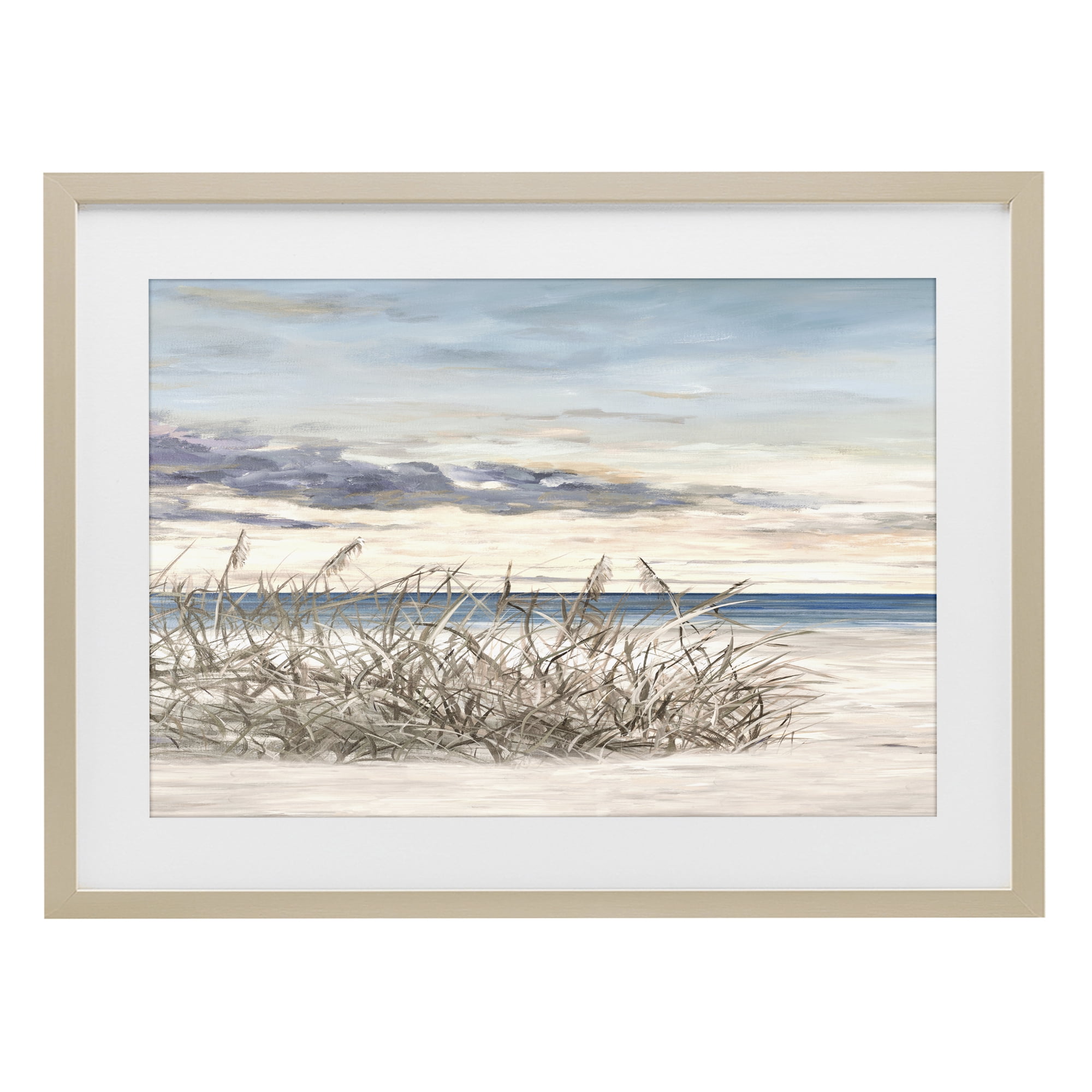 Stupell Industries Windy Beaches Landscape Birch Framed Print Under Glass, design by Julie DeRice