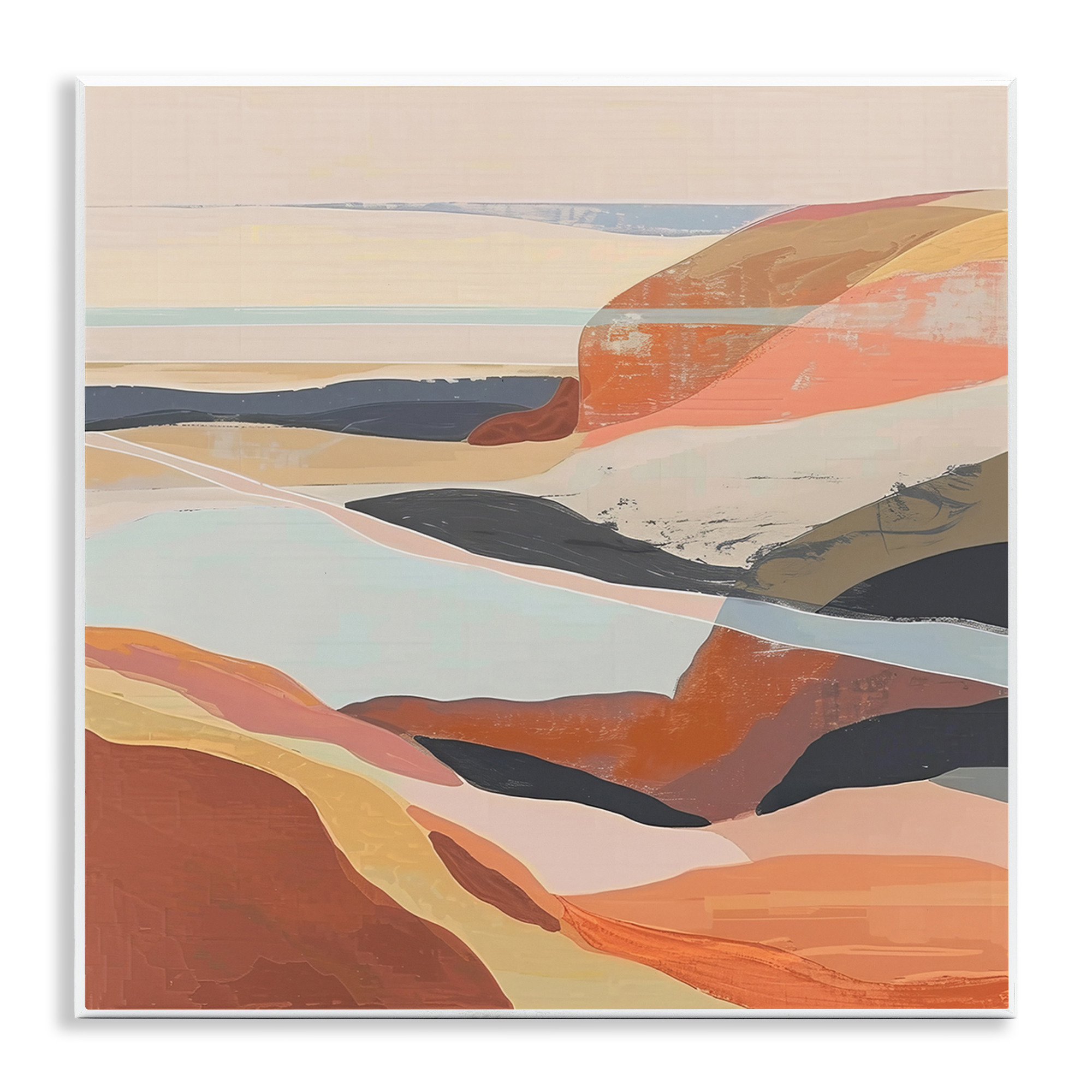Stupell Industries Windy Desert Hills Landscape & Nature Painting Unframed Art Print Wall Art, 12 x 12