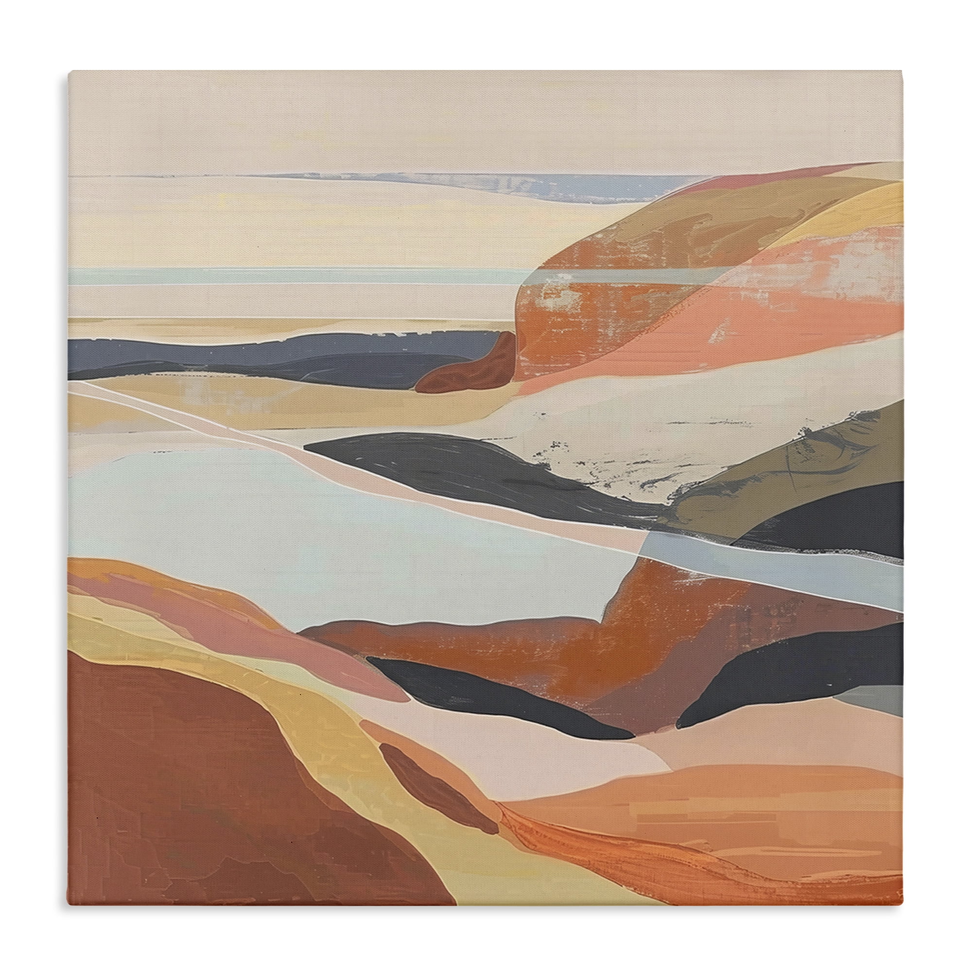 Stupell Industries Windy Desert Hills Landscape & Nature Painting Wrapped Canvas Art Print Wall Art, 24 x 24