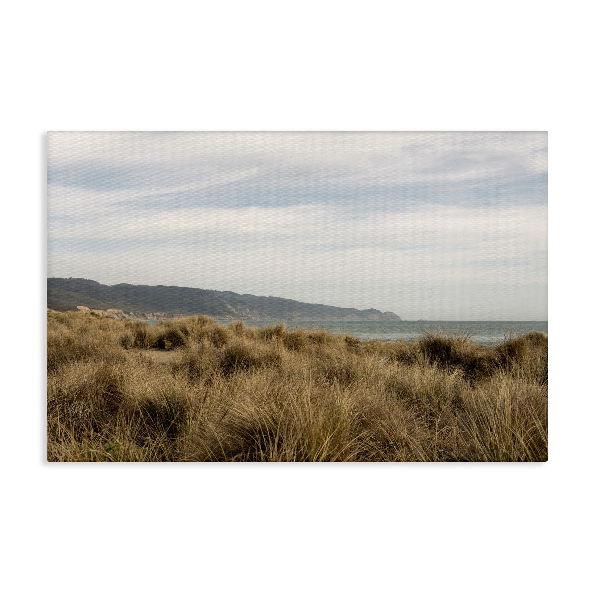 Stupell Industries Windy Grass Dunes View Landscape & Nature Photography Wrapped Canvas Art Print Wall Art, 24 x 16