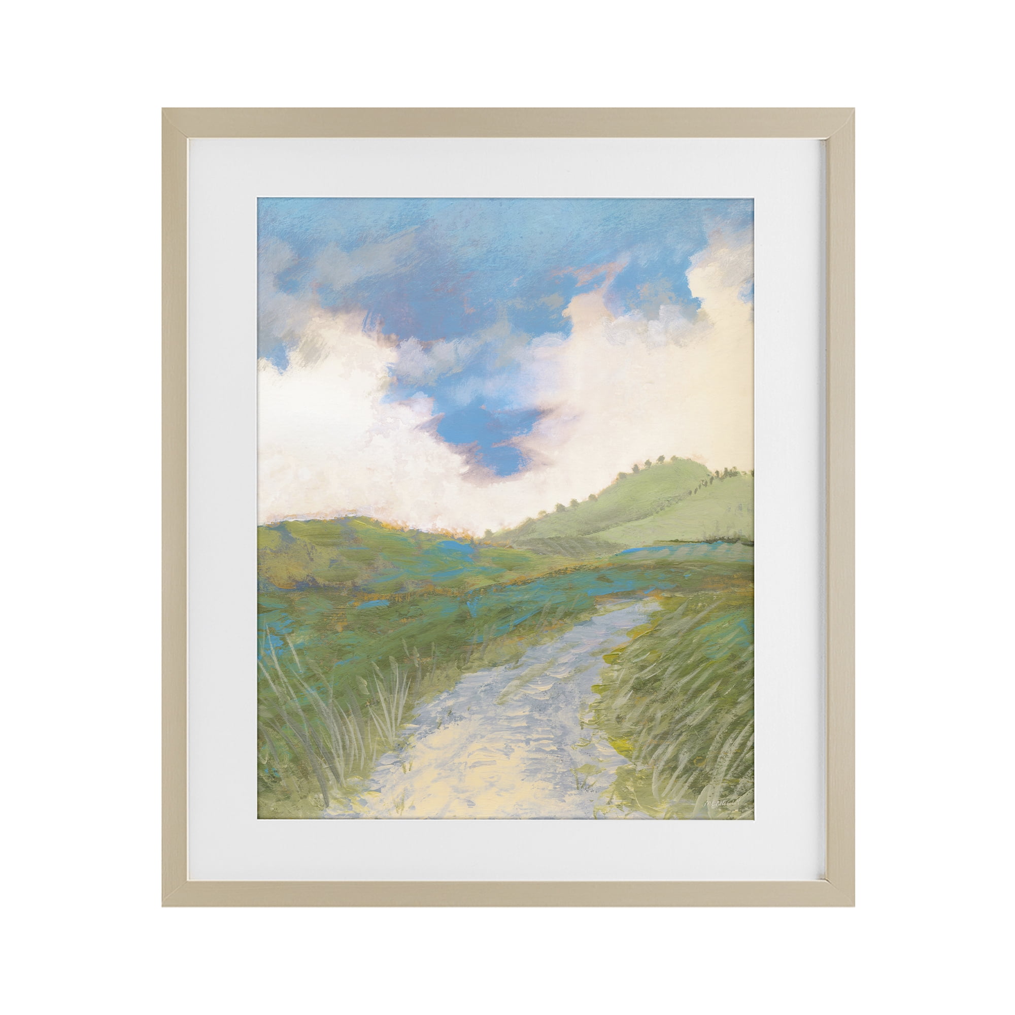 Stupell Industries Windy Path Impression Birch Framed Print Under Glass, design by Dan Meneely