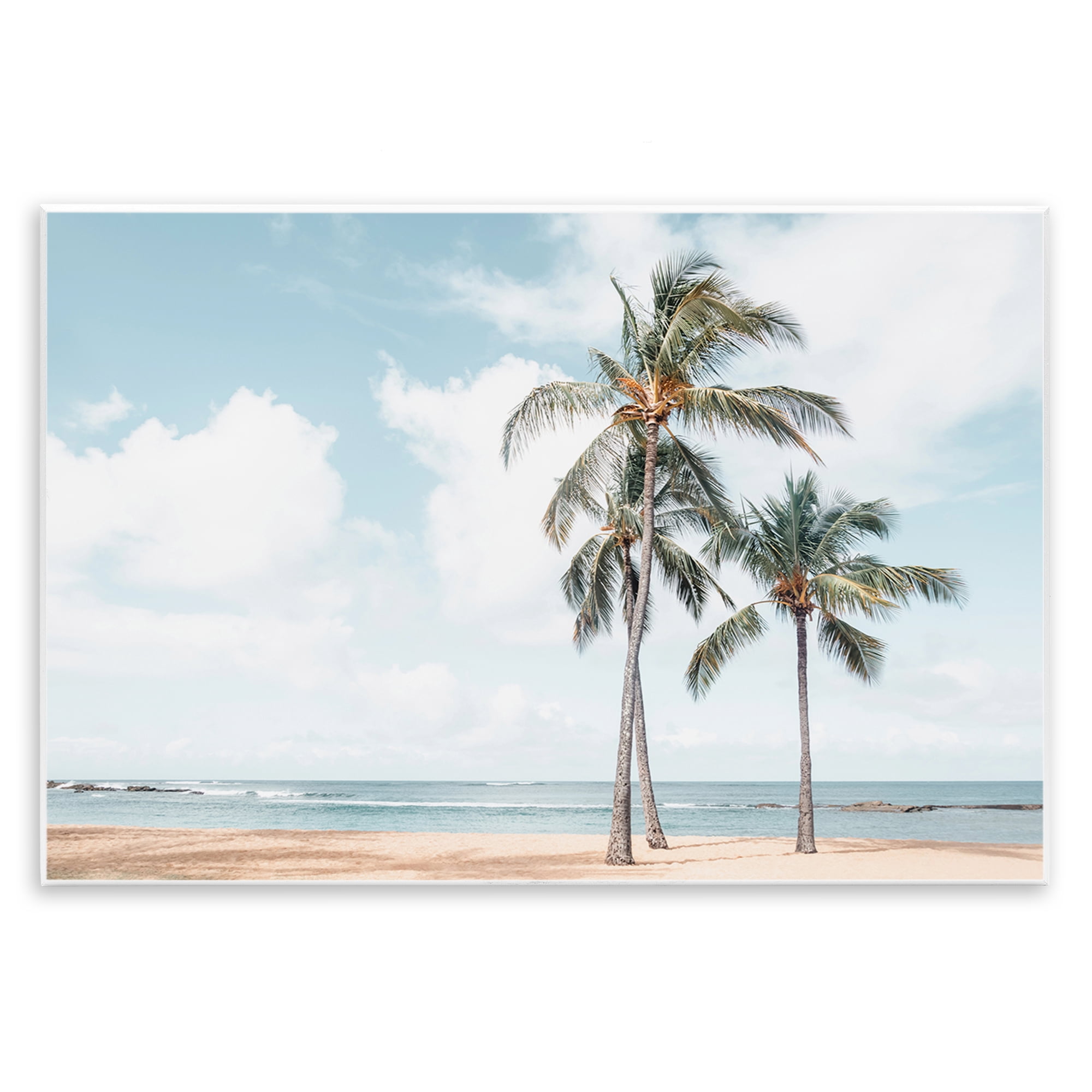 Stupell Industries Windy Tropical Scene Nautical & Beach Painting Unframed Art Print Wall Art, 15 x 10