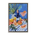 thumbnail image 1 of Stupell Industries Modern Wine Bottle & Citrus Brown Floating Frame Canvas Art, 21 x 31, by LSR Design Studio, 1 of 8