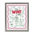thumbnail image 1 of Stupell Industries Wine Club Minimal Glam Gray Framed Floater Canvas Wall Art design by Dominique Vari, 21 x 17, 1 of 9