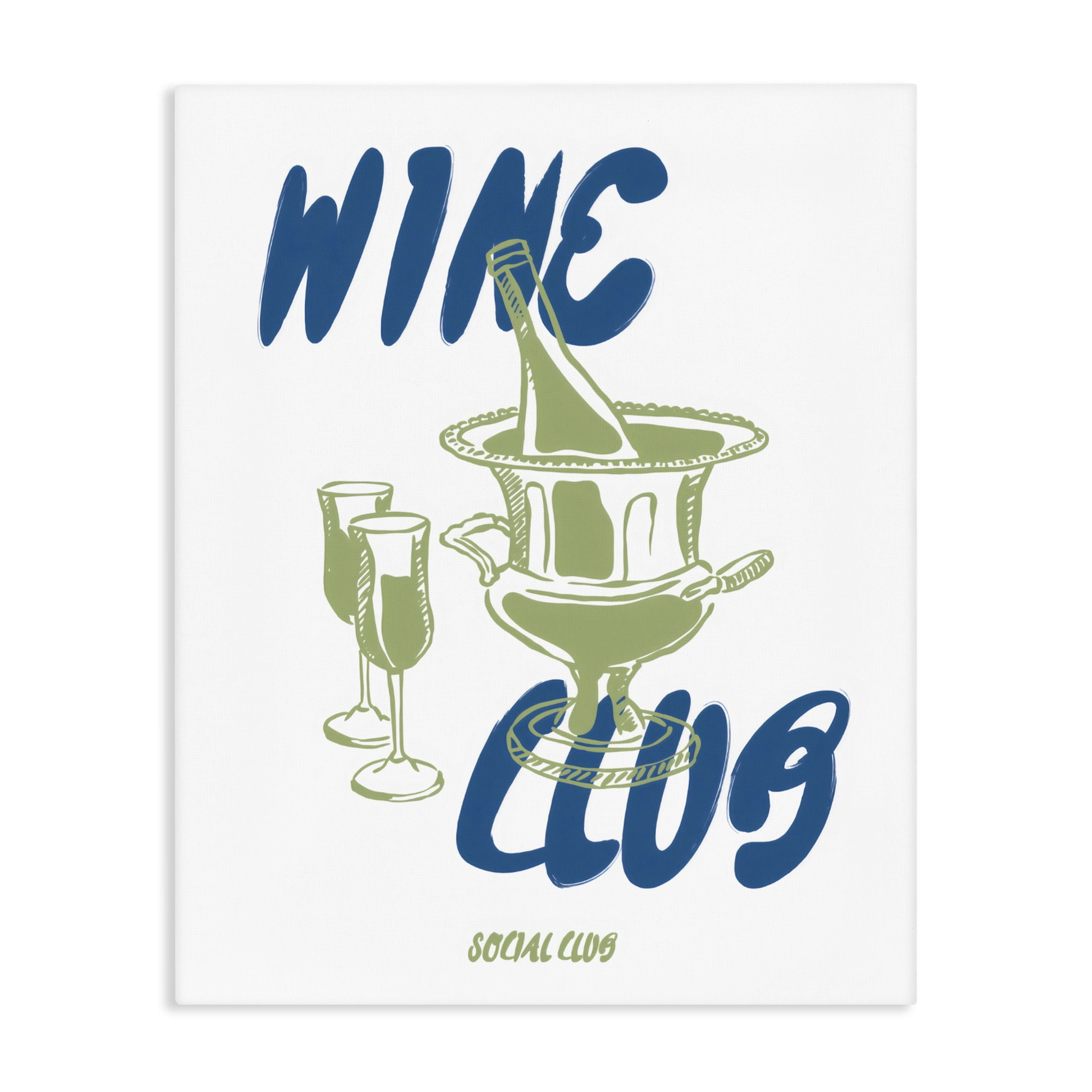 Stupell Industries Wine Club Social Evening Toast Canvas Wall Art, design by The Prints Vibe