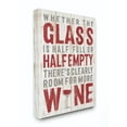 thumbnail image 1 of Stupell Industries Wine Glass Funny Word Kitchen Dining Room Wood Texture Word Design Canvas Wall Art by Stephanie Workman Marrott, 1 of 6