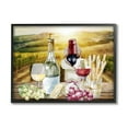 thumbnail image 1 of Stupell Industries Wine in Vineyard Landscape Food & Beverage Painting Black Framed Art Print Wall Art, 30 x 24, 1 of 9