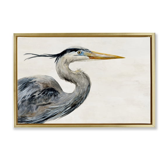 Stupell Industries Wings Of Tranquility Gold Framed Floater Canvas Wall Art design by Jacob Q, 17 x 25