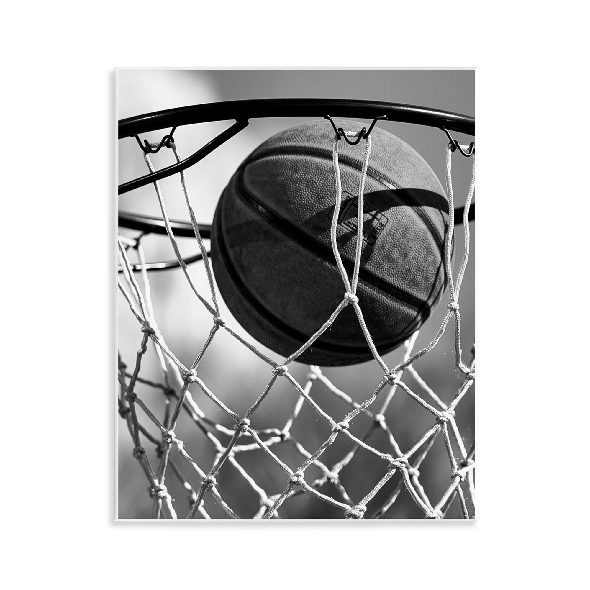 Stupell Industries Winning Basket Shot Wall Plaque Art, design by Marcus Prime