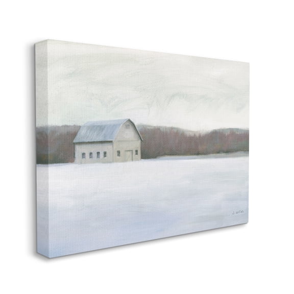 Stupell Industries Winter Barn with Snow Country Farm Landscape, 30 x 40, Design by James Wiens