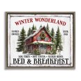 thumbnail image 1 of Stupell Industries Farmhouse Winter Bed & Breakfast Brown Floating Frame Canvas Art, 21 x 17, by Creatif Belle, 1 of 8