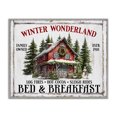 thumbnail image 1 of Stupell Industries Farmhouse Winter Bed & Breakfast Gray Framed Giclee Art, 20 x 16, by Creatif Belle, 1 of 8