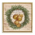 thumbnail image 1 of Stupell Industries Traditional Winter Bells Wreath Gold Floating Frame Canvas Art, 25 x 25, by Paul Brent, 1 of 8