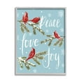 thumbnail image 1 of Stupell Industries Winter Cardinals Perched Holiday Painting Gray Framed Art Print Wall Art, 24 x 30, 1 of 9