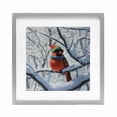 thumbnail image 1 of Stupell Industries Winter Cool Cardinal Gray Framed Print Under Glass design by Jim Baldwin, 13 x 13, 1 of 10